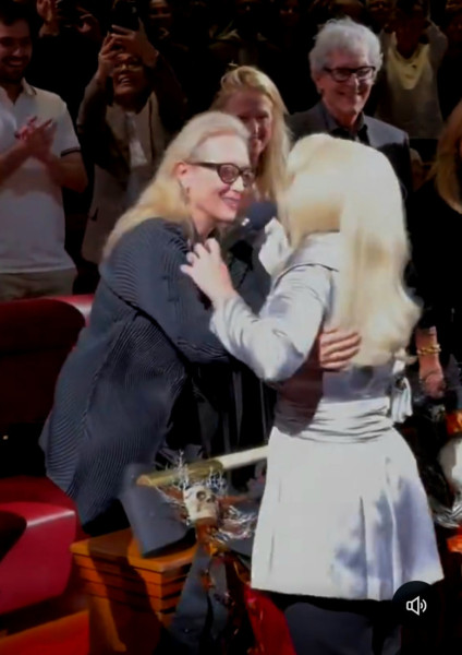 Adele Channels Meryl Streep's Movie Character, Gets Hug From The Star - 2 Nov 2024