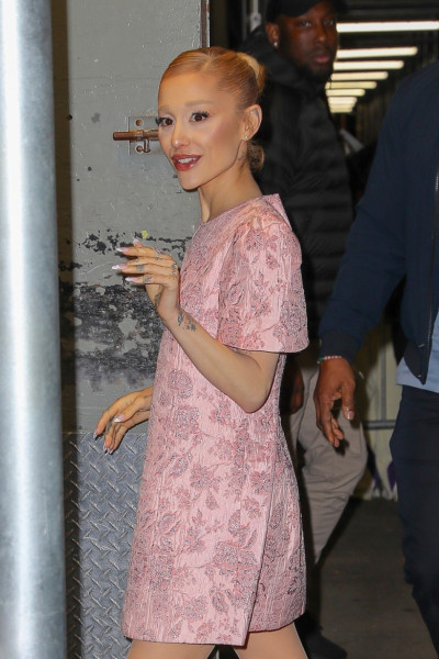 Ariana Grande arrives at the 'Wicked' screening in NYC