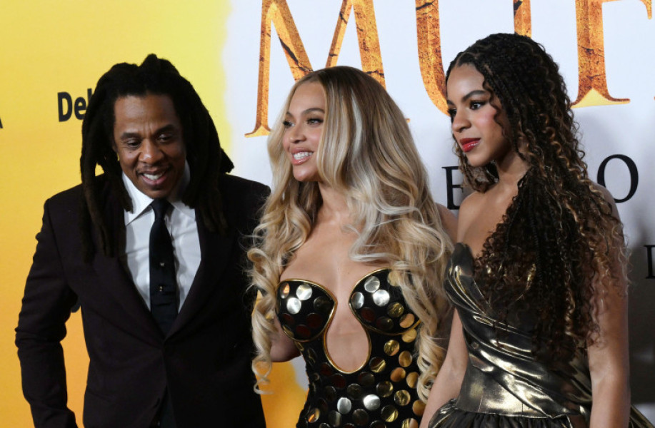 Beyonce și Jay-Z, apariție rară cu fiica lor Blue Ivy/ Profimedia