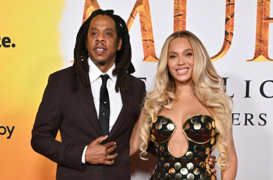 Beyonce și Jay-Z, apariție rară cu fiica lor Blue Ivy/ Profimedia