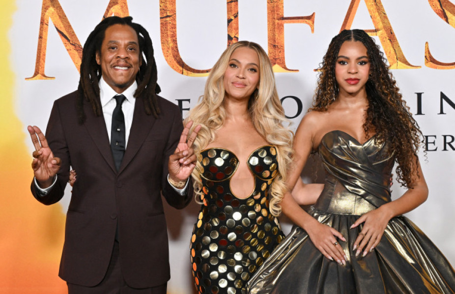 Beyonce și Jay-Z, apariție rară cu fiica lor Blue Ivy/ Profimedia
