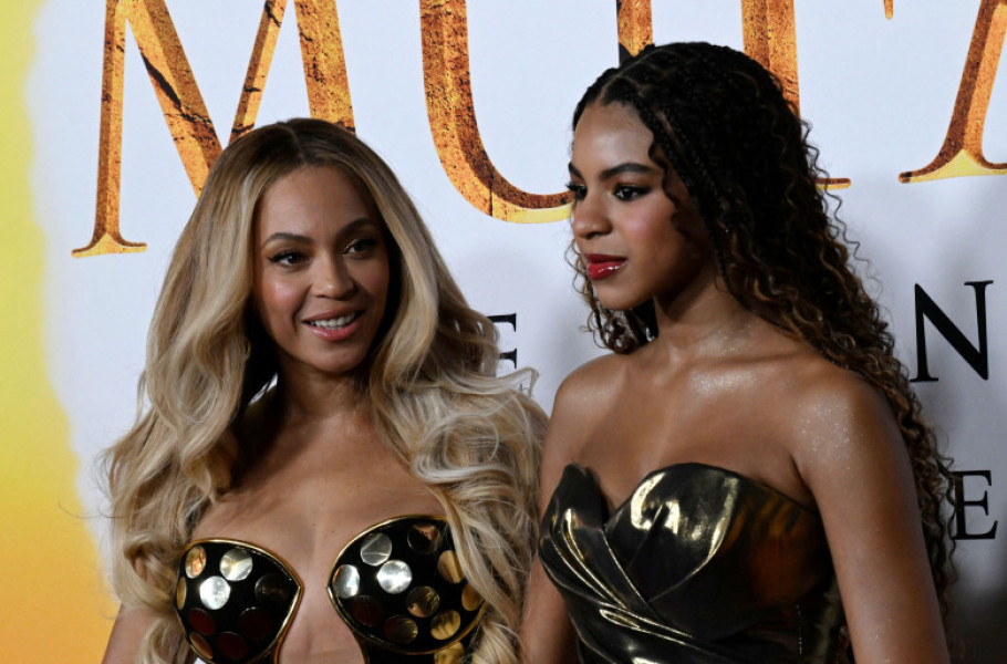 Beyonce și Jay-Z, apariție rară cu fiica lor Blue Ivy/ Profimedia