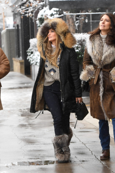Jennifer Lopez is Spotted Stepping Out on Christmas Day in Aspen