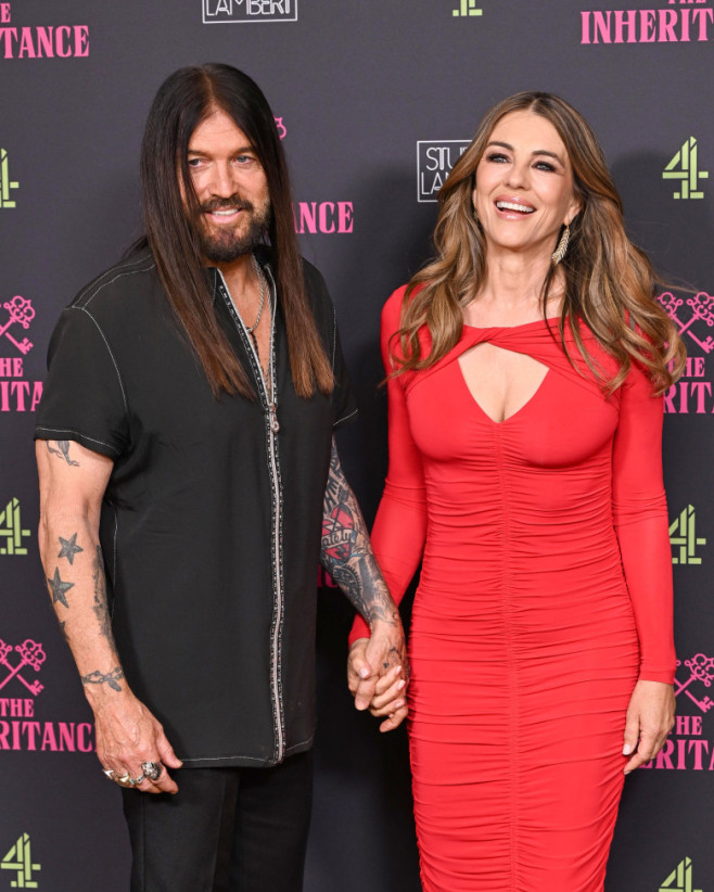 Elizabeth Hurley și Billy Ray Cyrus/ Profimedia