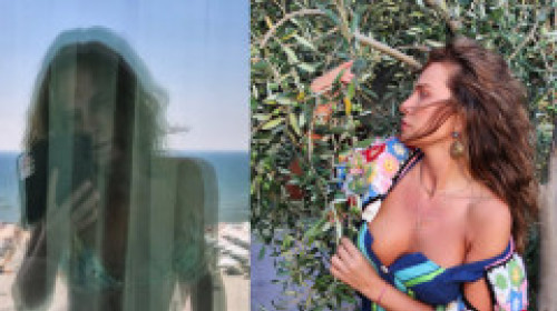 Anna Lesko, dimineți cu gust de vacanță. Răsfăț cu o cafea aromată pe balcon, băută doar în costum de baie