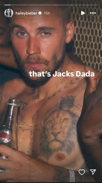 Reacția virală a lui Hailey Bieber când îl vede pe Justin la bustul gol/ Foto: Instagram