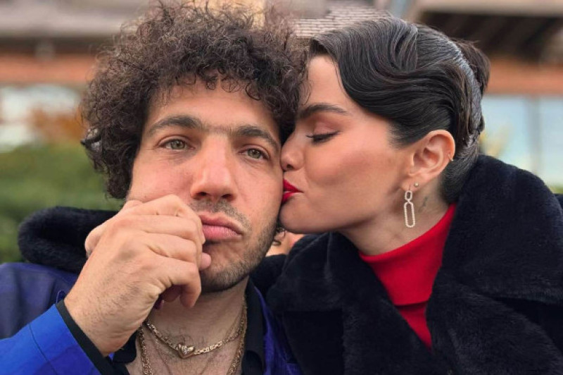 Benny Blanco and Selena Gomez.