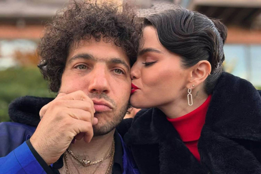 Benny Blanco and Selena Gomez.