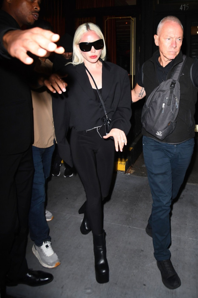 Lady Gaga and Michael Polansky spotted leaving dinner in NYC