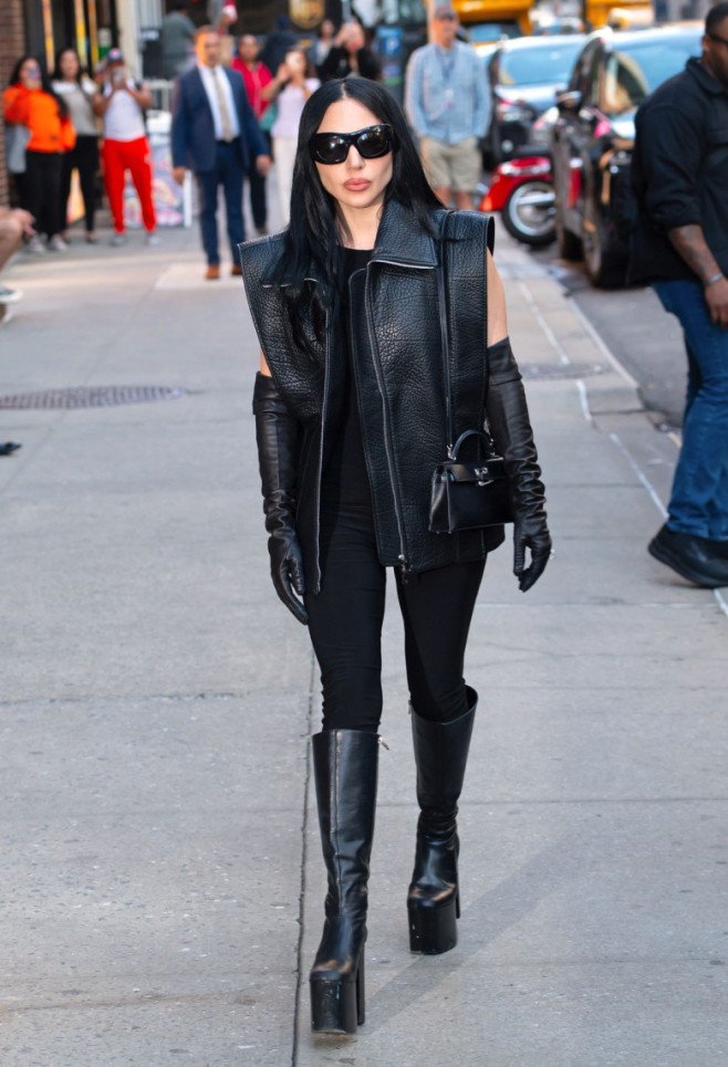 Lady Gaga arrives to 'The Late Show with Stephen Colbert' TV show, New York, USA - 08 Sep 2025
