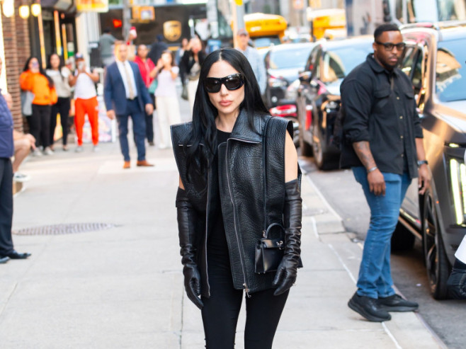 Lady Gaga arrives to 'The Late Show with Stephen Colbert' TV show, New York, USA - 08 Sep 2025
