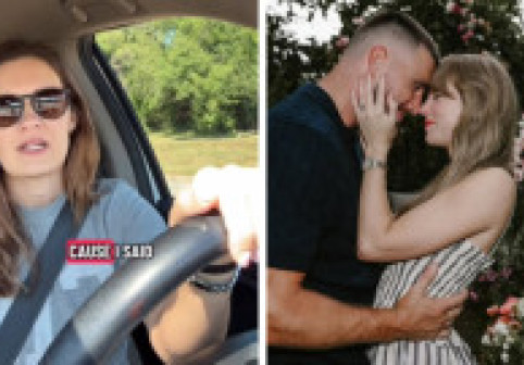 Momentul în care o mamă îi explică fiicei sale de șase ani că nu va fi invitată la nunta lui Taylor Swift. Imaginile sunt virale