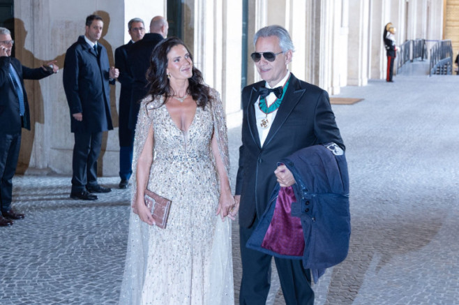 King Charles III and Queen Camilla attend the State Banquet at Quirinale Palace, Rome, Italy - 09 Apr 2025