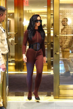 Demi Lovato stuns in sleek look en route to Watch What Happens Live in NYC