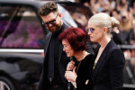 Sharon Osbourne la înmormântarea lui Ozzy Osbourne/ Profimedia