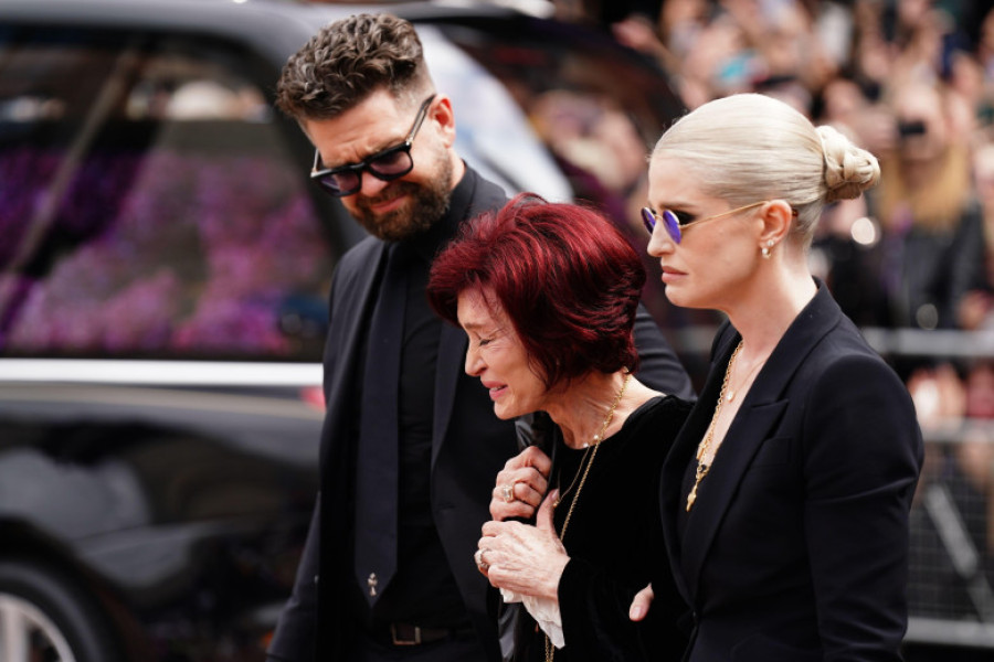 Sharon Osbourne la înmormântarea lui Ozzy Osbourne/ Profimedia