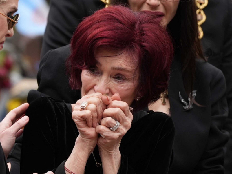 Sharon Osbourne la înmormântarea lui Ozzy Osbourne/ Profimedia
