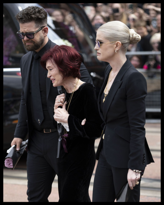 Sharon Osbourne la înmormântarea lui Ozzy Osbourne/ Profimedia