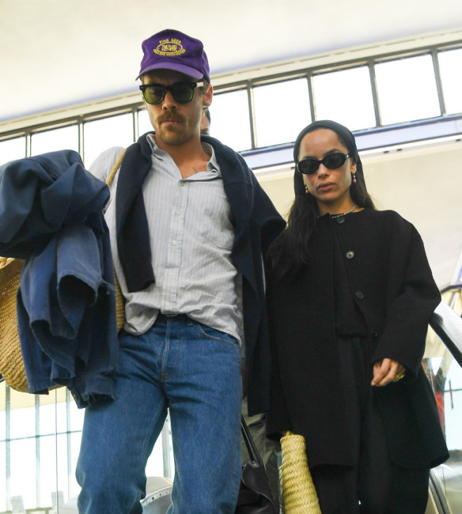 EXCLUSIVE: Harry Styles and Zoe Kravitz Are Spotted Jetting Out of Town Together