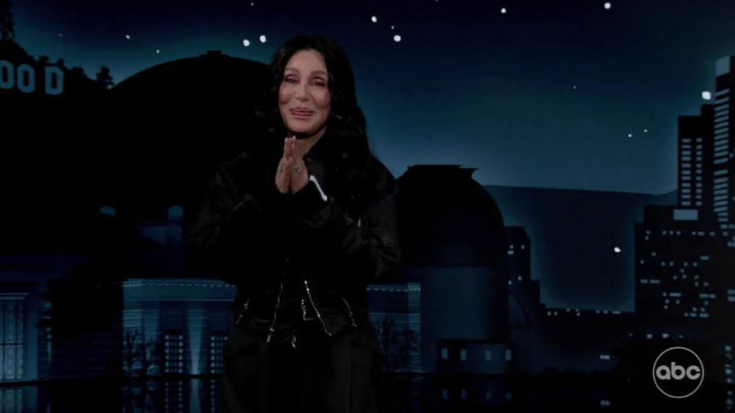 Cher reprimands Jimmy Kimmel, telling him: “This is so dumb,” during her first ever appearance on Jimmy Kimmel Live!