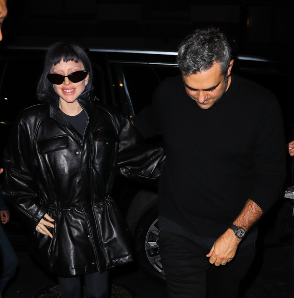 Lady Gaga and her boyfriend, Michael Polansky, were spotted arriving back at their hotel in New York City