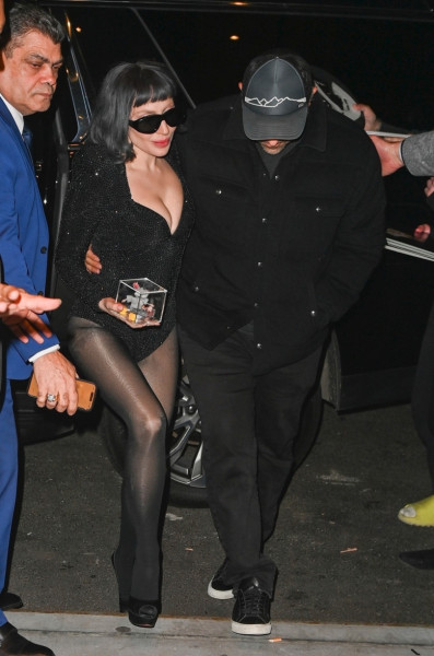 Lady Gaga and Michael Polansky hold hands during a sweet outing