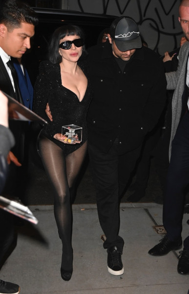 Lady Gaga and Michael Polansky hold hands during a sweet outing