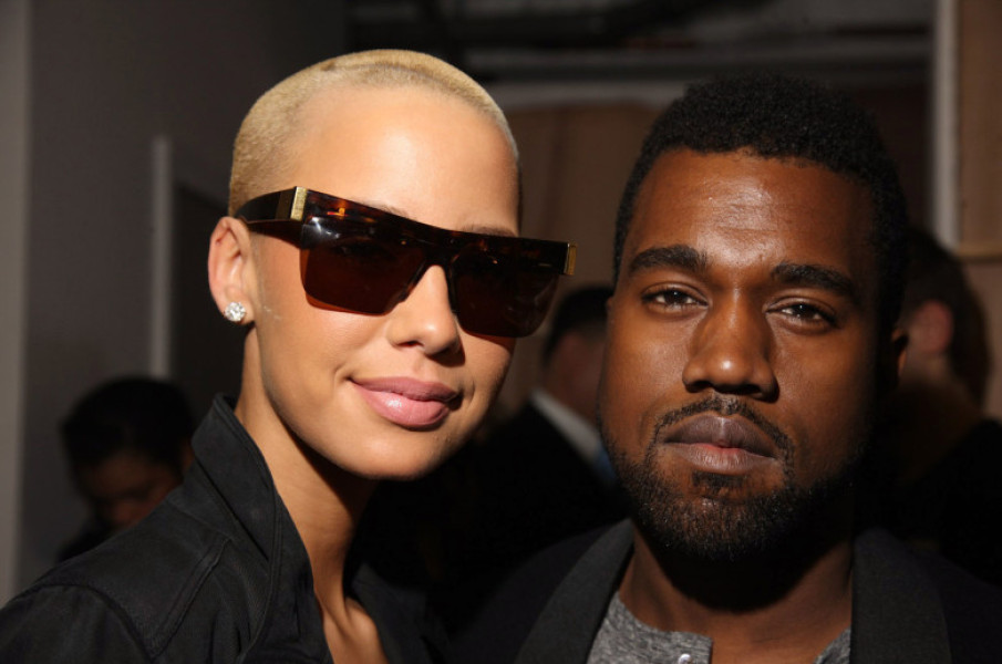 Kanye West și Amber Rose/ Profimedia