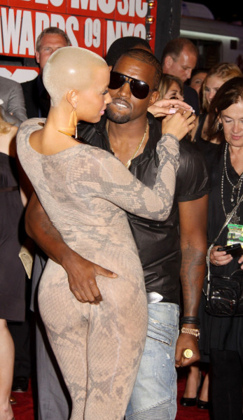 Kanye West și Amber Rose/ Profimedia