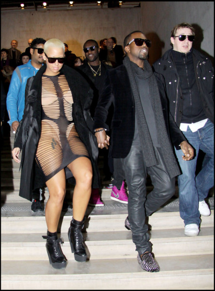 Kanye West și Amber Rose/ Profimedia