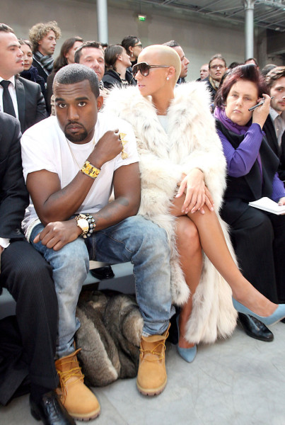 Kanye West și Amber Rose/ Profimedia