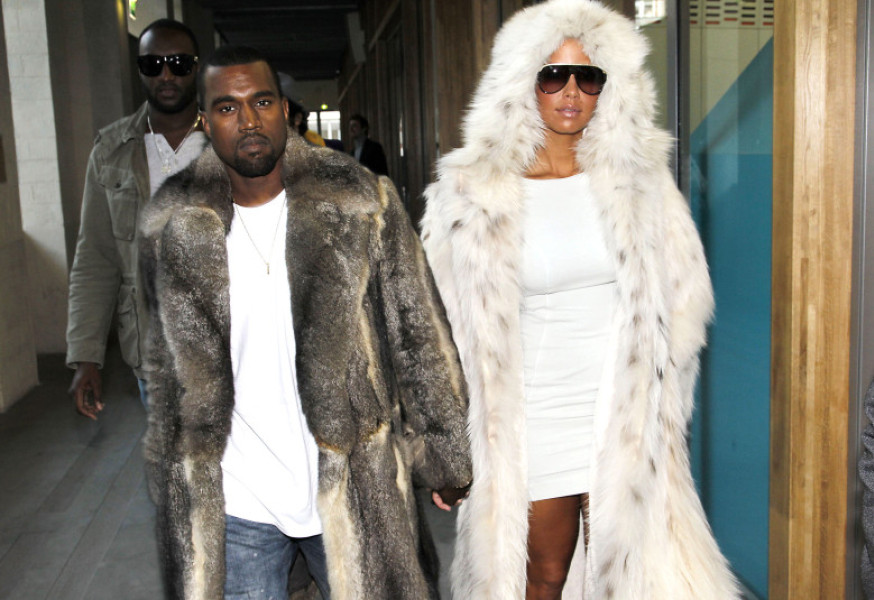Kanye West și Amber Rose/ Profimedia