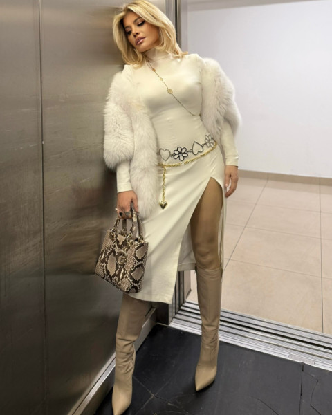 loredana groza in rochie alba (7)