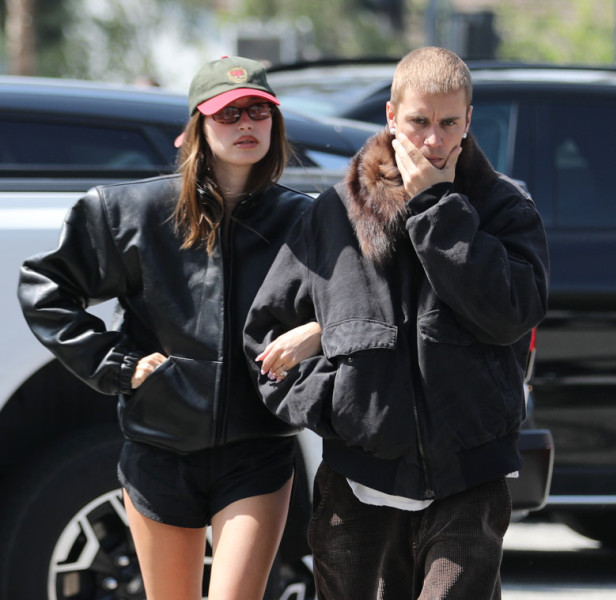 Hailey Baldwin Sports The Jacket She Designed For Justin's New SKYLRK Fashion Line