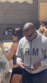 Kanye West and Bianca Censori enjoy a casual ice cream outing in Mallorca