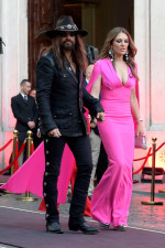 Elizabeth Hurley și Billy Ray Cyrus/ Profimedia