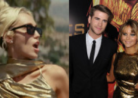 Miley Cyrus rupe tăcerea despre rochia din „Flowers”, despre care fanii credeau că e o aluzie la Jennifer Lawrence: „Îmi place rochia”