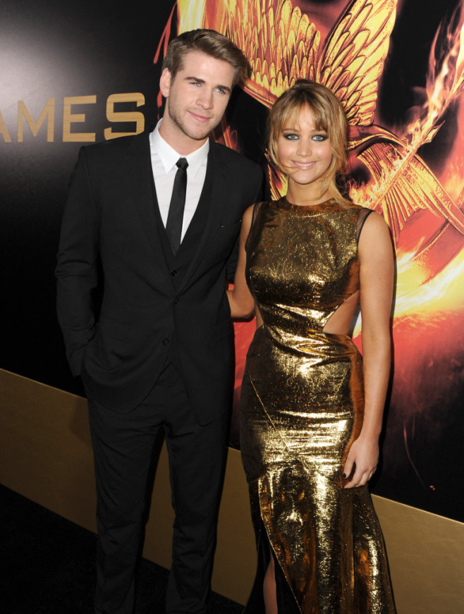 Liam Hemsworth și Jennifer Lawrence/ Profimedia