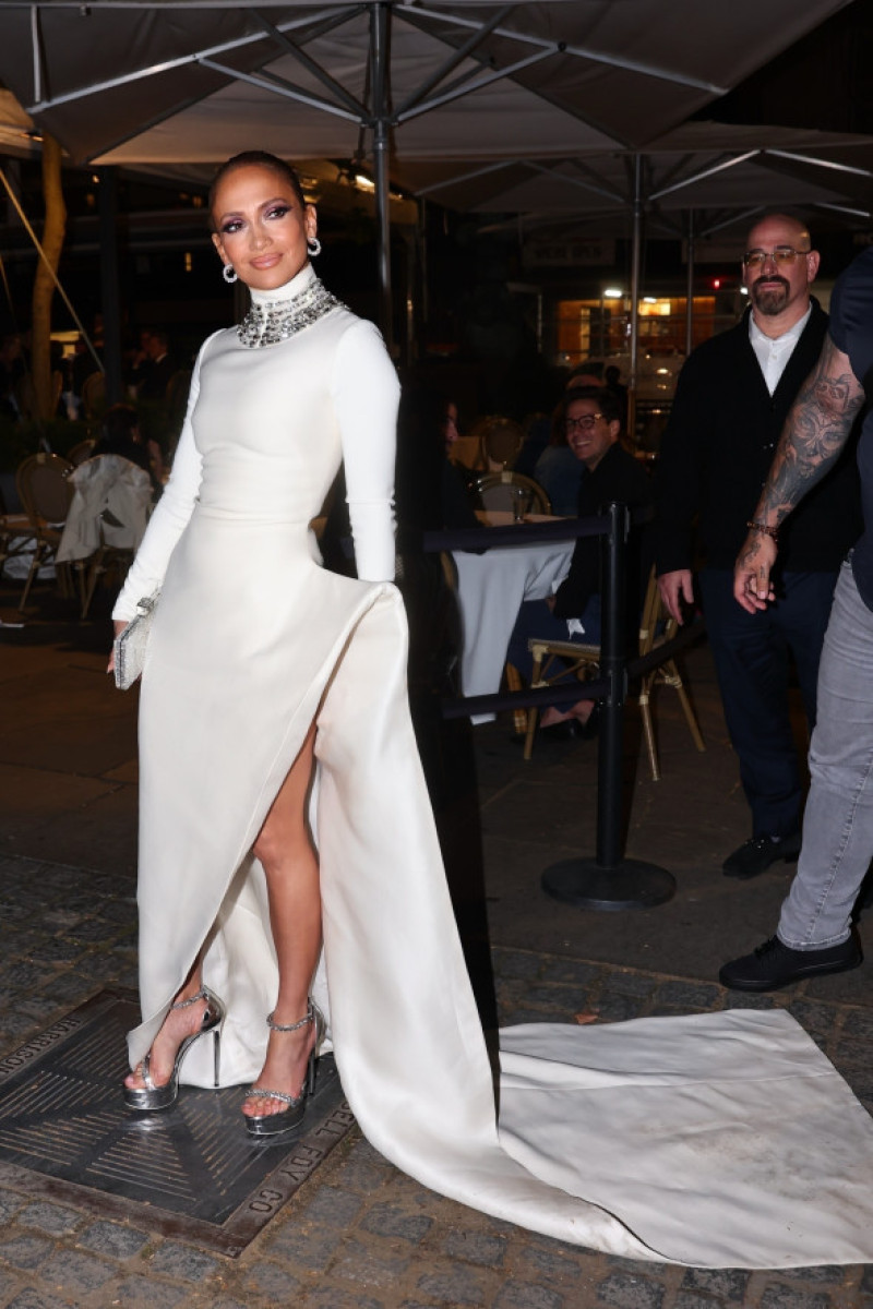 Jennifer Lopez stuns in a second look for the after-party of John Kander in NYC