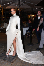 Jennifer Lopez stuns in a second look for the after-party of John Kander in NYC