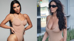 Bianca Censori, copia fidelă a lui Kim Kardashian/ Foto: Instagram și X