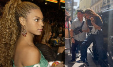 Este leită Beyonce, acum mai bine de 20 de ani. Blue Ivy, tot mai înaltă și subțire. Alături de mama ei, în turneu la Paris