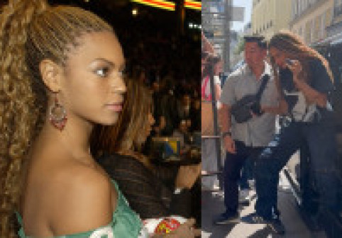 Este leită Beyonce, acum mai bine de 20 de ani. Blue Ivy, tot mai înaltă și subțire. Alături de mama ei, în turneu la Paris