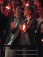 Celine Dion Dances And Blows Kisses At Coldplay Show In Las Vegas - 08 Jun 2025