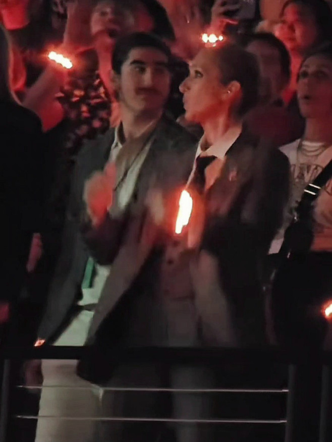 Celine Dion Dances And Blows Kisses At Coldplay Show In Las Vegas - 08 Jun 2025