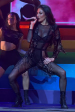 EXCLUSIVE: Nicole Scherzinger raunchy performance at bcefa, broadway bares.