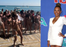 Mel B, fizic perfect în costum de baie, la propria petrecere a burlăcițelor. Vedeta de 50 de ani se pregătește de a treia nuntă