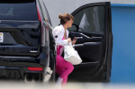 Jennifer Lopez arrives at HERE Studio in Los Angeles