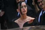 Katy Perry arriving at the Balenciaga show as part of Haute Couture Fashion Week in Paris, France on July, 9, 2025. Photo by Julien Reynaud/APS-Medias/ABACAPRESS.COM