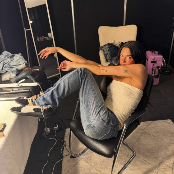 Dua Lipa on social media